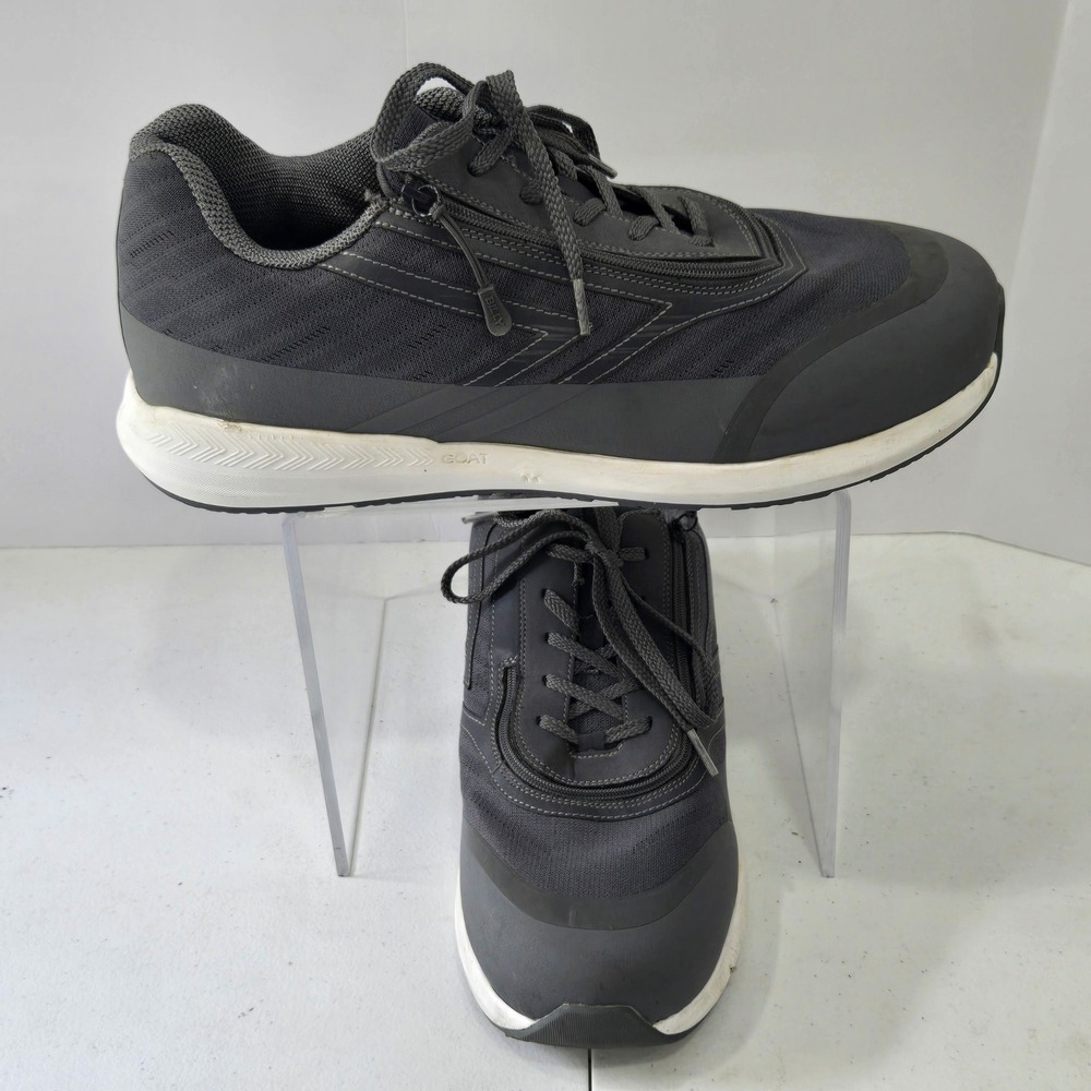 Billy Footwear Goat Mens Grey Adaptive Sneaker Shoes BM23157-021-W Size 14W Wide